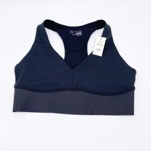 Offline By Aerie Women's V Neck‎ Black Medium Support Sports Bra Size XXS